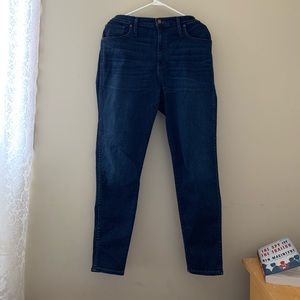 Madewell 10” high rise skinny jeans